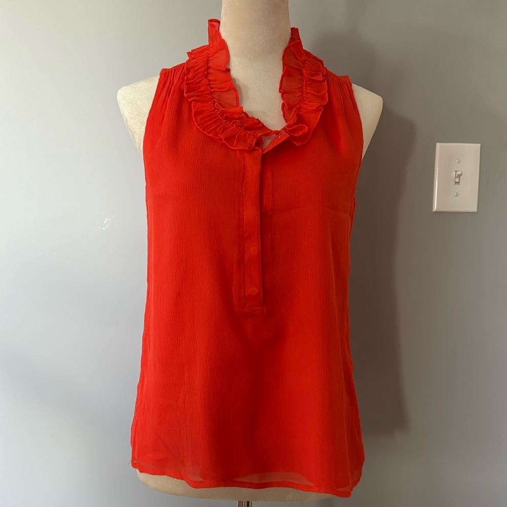 JCrew women’s silk sleeveless blouse size 2